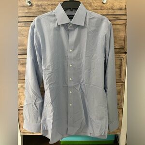 Blue stripe dress shirt. Size 16, 34/35.